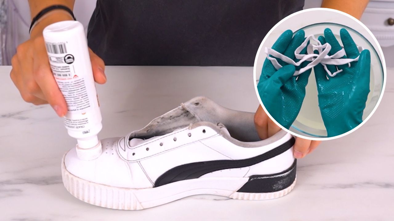 Jak umyć białe buty? Prosty sposób na wyczyszczenie skórzanych adidasów, białych sznurówek i podeszwy