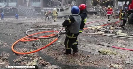 Wybuchy w Kijowie. Kłęby dymu nad miastem