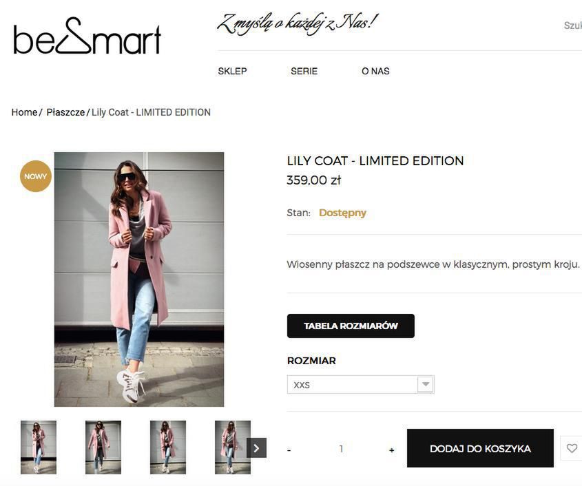 Anna Lewandowska w różowym płaszczu