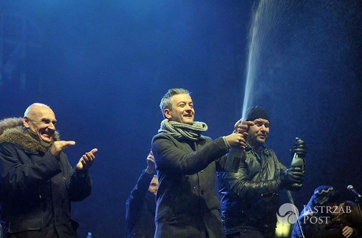 Robert Biedroń i Tomasz Karolak witają Nowy Rok - Instagram