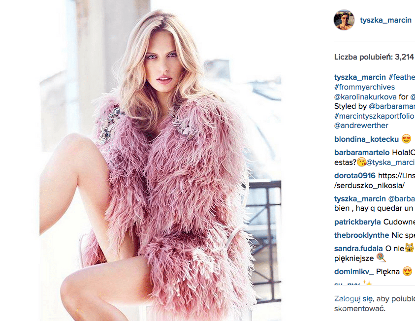 Karolina Kurkova w sesji Marcina Tyszki