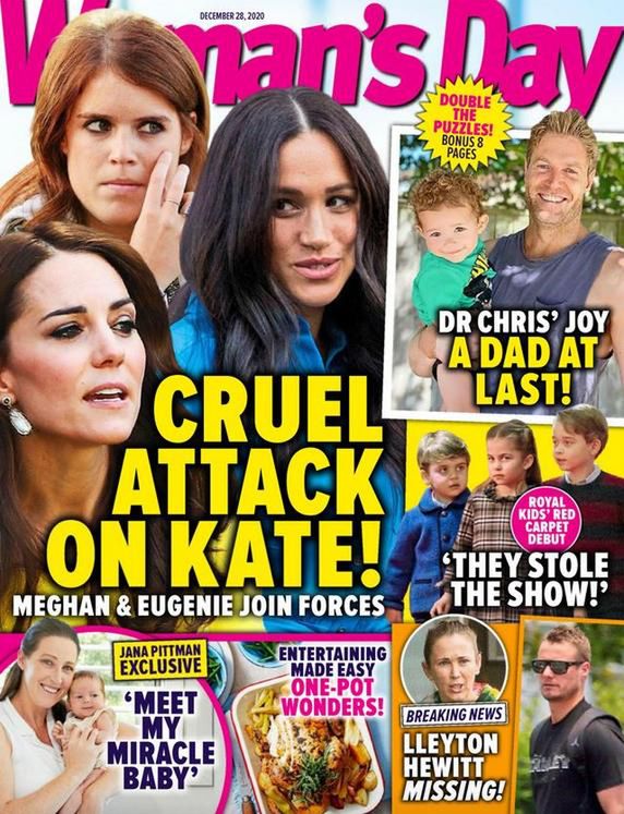 Meghan i Eugenia przeciwko Kate – okładka tabloidu