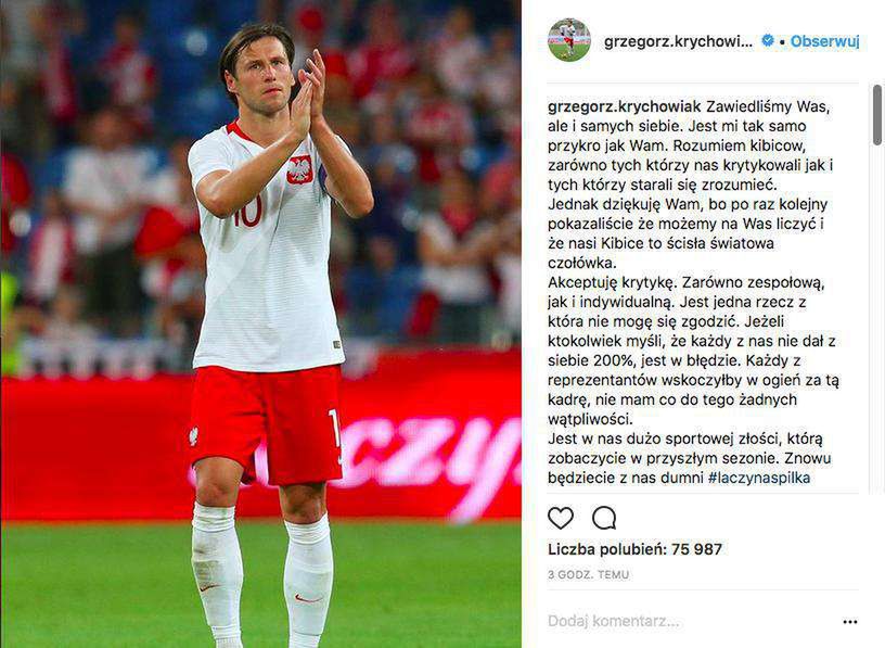 Grzegorz Krychowiak podsumował Mundial 2018
