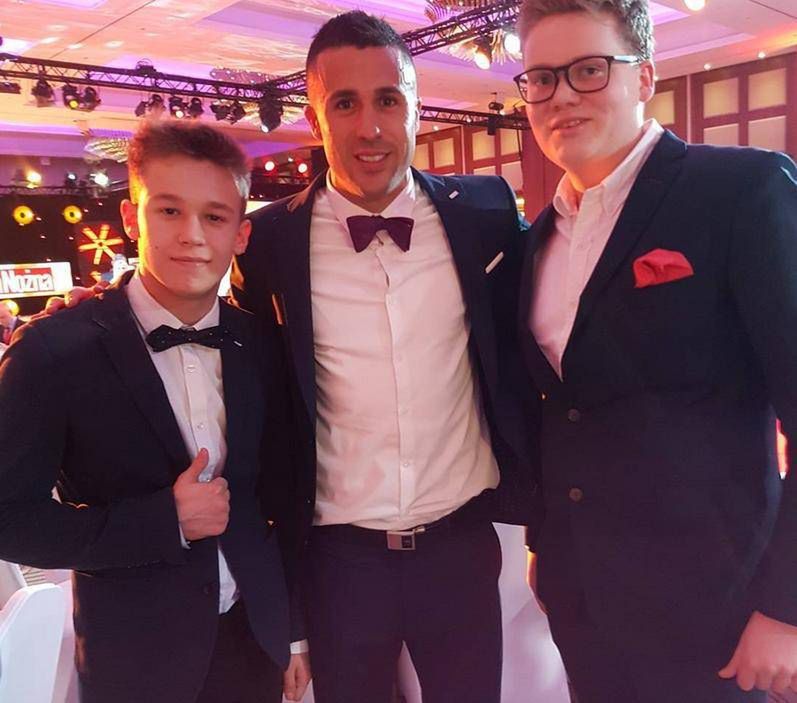 Xavier Wiśniewski na gali tygodnika Piłka Nożna