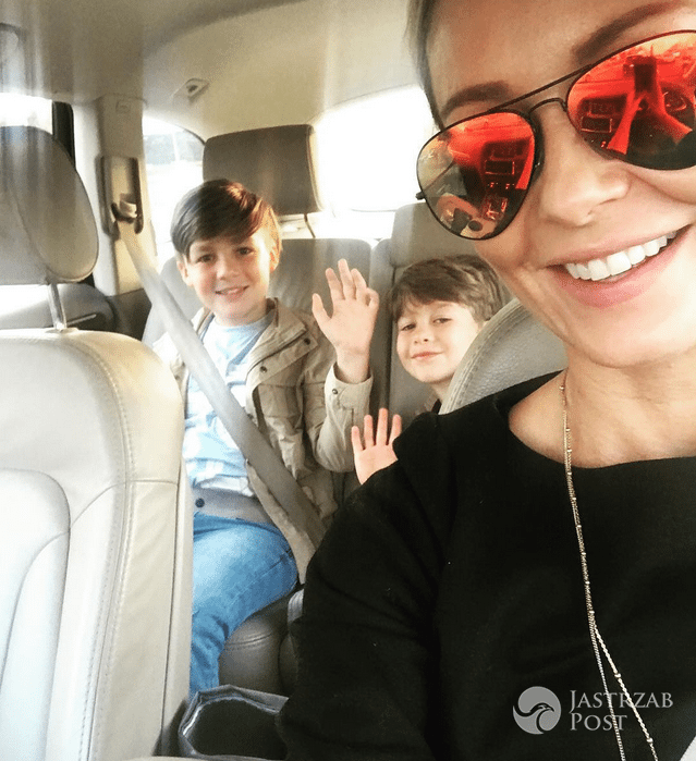 Małgorzata Rozenek selfie w samochodzie