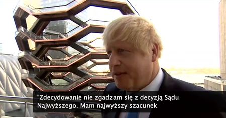 B. Johnson po wyroku Sądu Najwyższego: Jest wielu ludzi, którzy chcą powstrzymać ten kraj przed wyjściem z UE