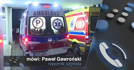 Policjanci wezwani na SOR szpitala w Kaliszu. Powodem miała być odmowa przyjęcia pacjenta