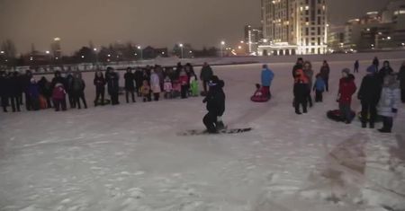 W stolicy Kazachstanu powstał snowpark dla fanów białego szaleństwa