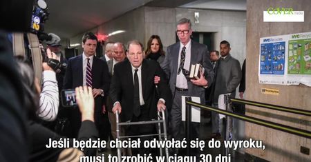 Harvey Weinstein skazany w Nowym Jorku na 23 lata więzienia. Prawnicy chcą zmniejszenia kary z powodu jego stanu zdrowia