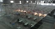 Szpital polowy w barcelońskim centrum wystawowym gotowy przyjąć chorych