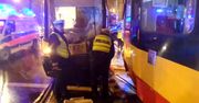 Czołowe zderzenie tramwajów w Warszawie. Do szpitala trafiło kilkanaście osób