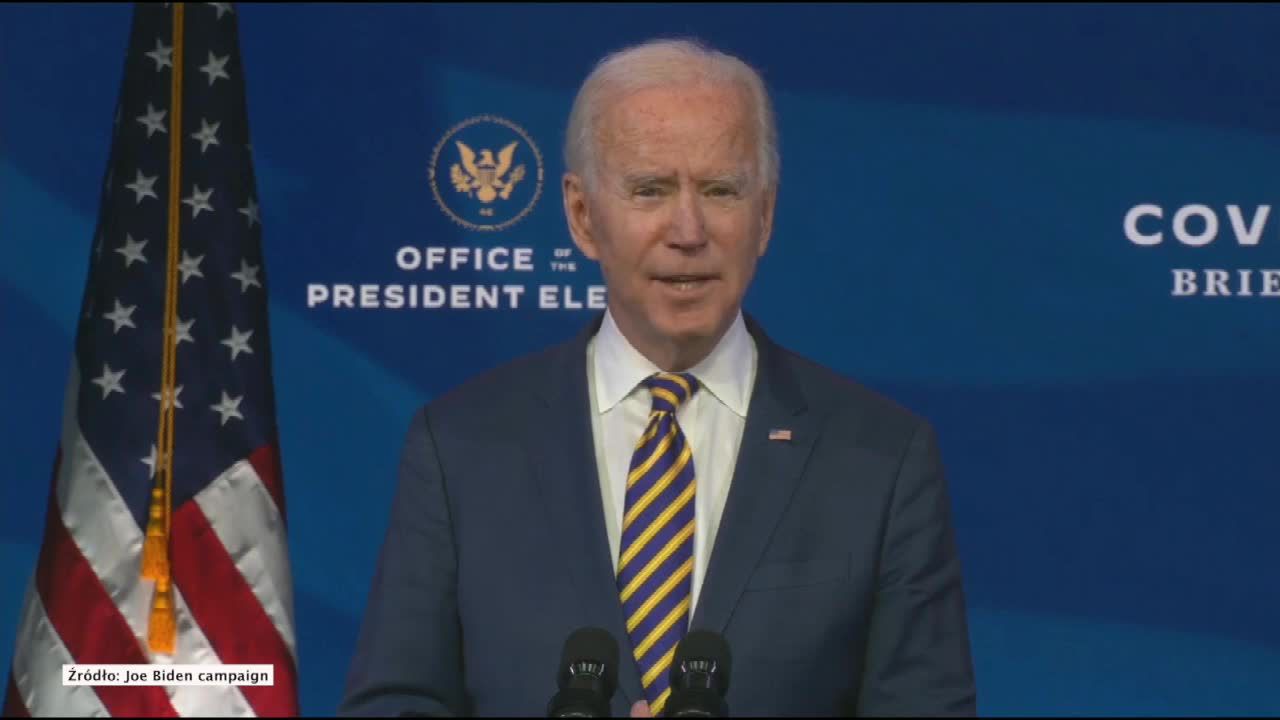 J. Biden: Plan dystrybucji szczepionek przedstawiony przez Trumpa znaczenie poniżej celu