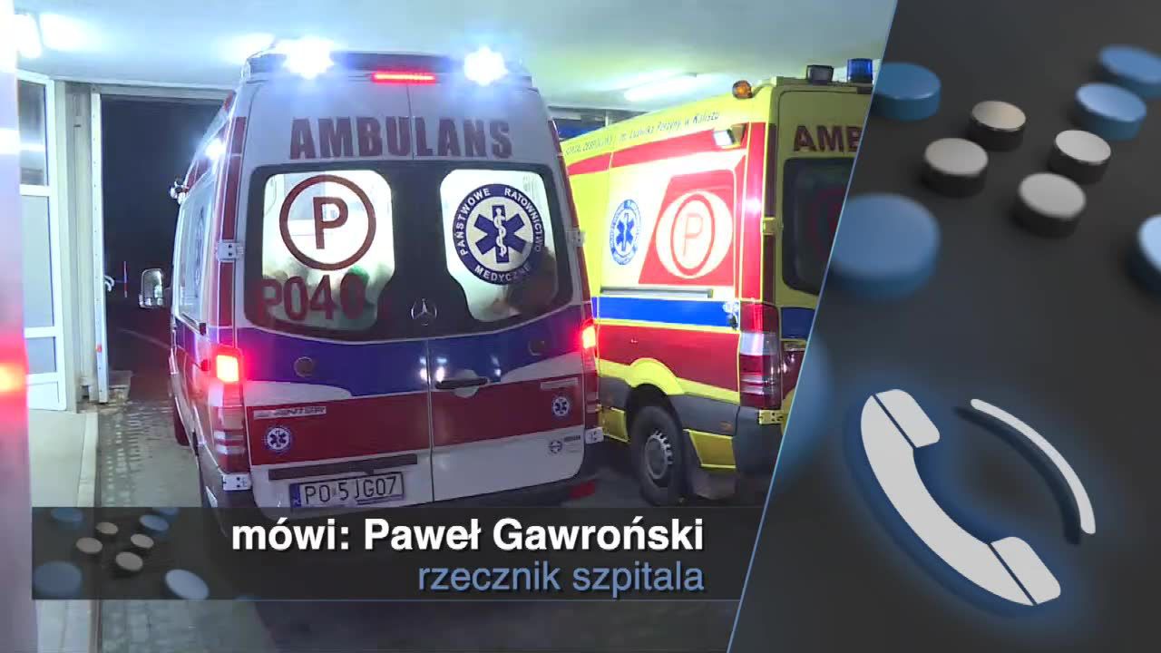 Policjanci wezwani na SOR szpitala w Kaliszu. Powodem miała być odmowa przyjęcia pacjenta