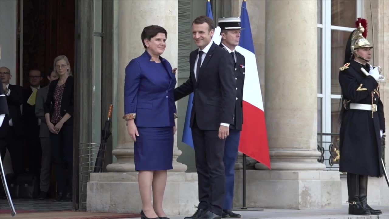 Premier Szydło spotkała się z prezydentem Francji w Paryżu