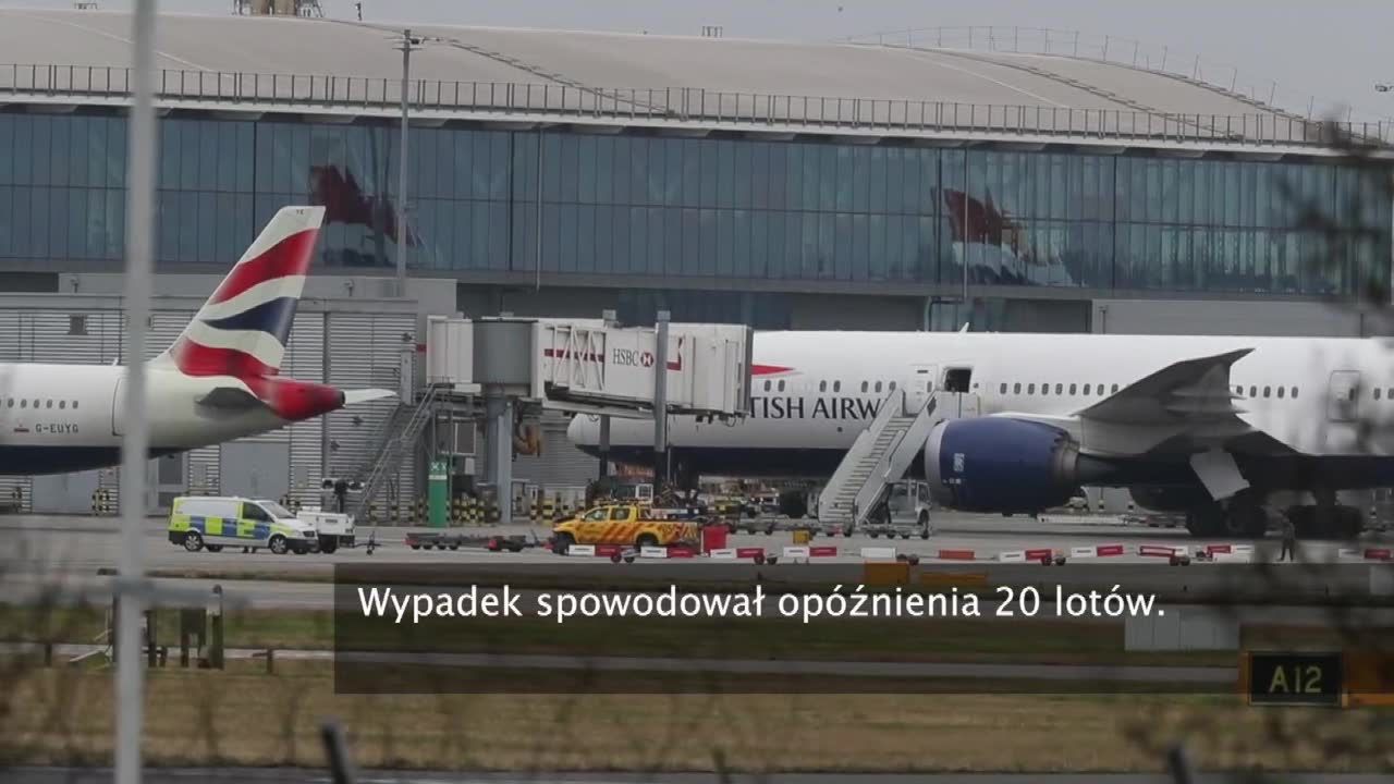 Wypadek na lotnisku Heathrow. Nie żyje jedna osoba