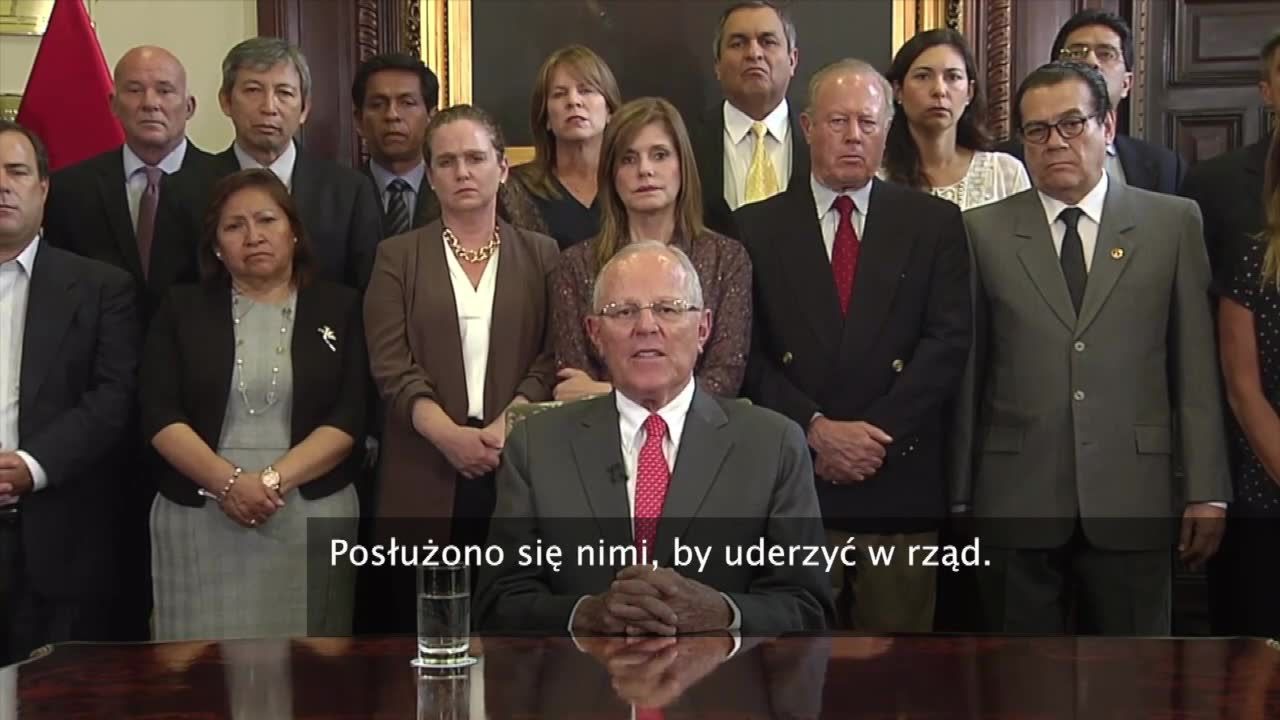 Pedro Pablo Kuczynski złożył rezygnację z urzędu prezydenta Peru. W tle skandal korupcyjny