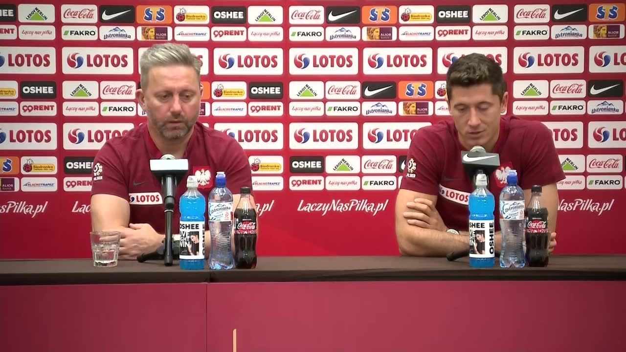 Jerzy Brzęczek i Robert Lewandowski o najbliższych meczach