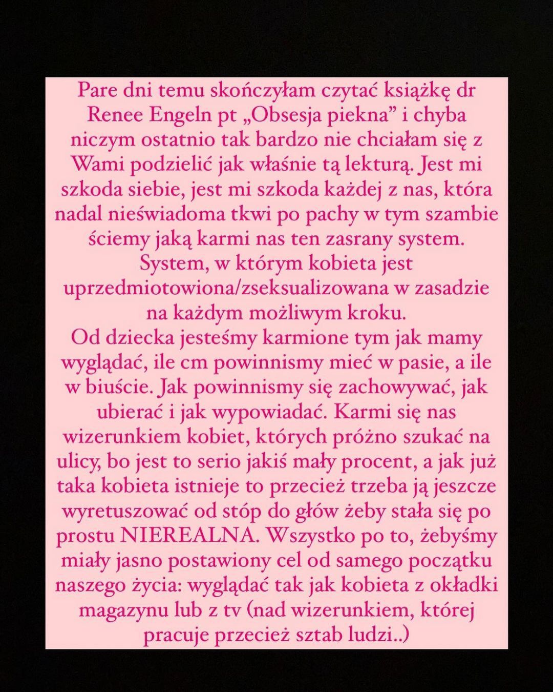 Zofia Zborowska o retuszowanych zdjęciach