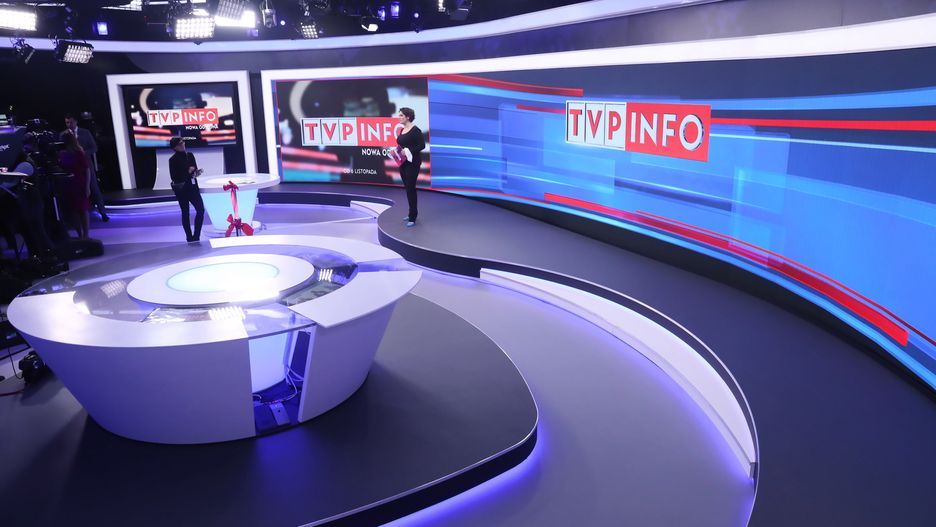 Wybory do europarlamentu. Studio TVP Info