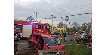 Wypadek w Sławkowie. Dwie osoby nie żyją