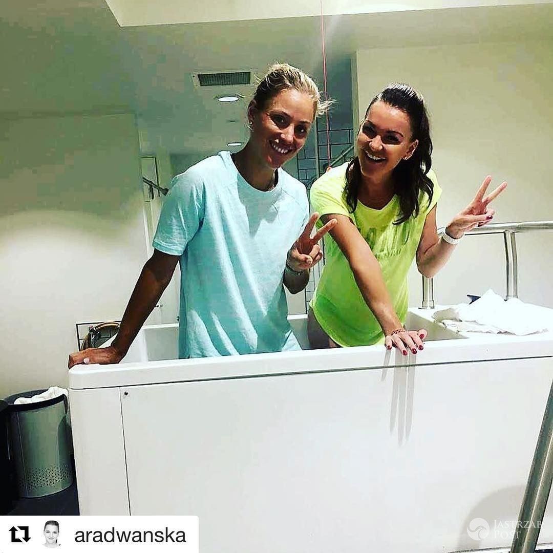 Andżelika Kerber i Agnieszka Radwańska