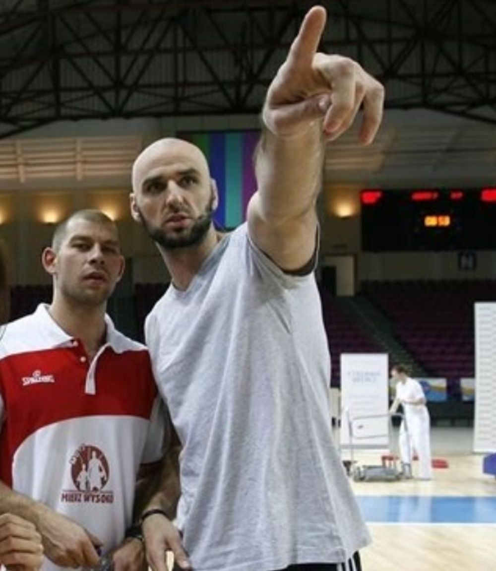 Marcin Gortat i Michał Micielski