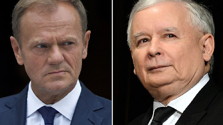 Donald Tusk i Jarosław Kaczyńśki