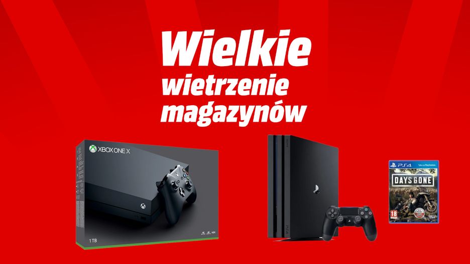 Wielkie wietrzenie magazynów w Media Markt. Konsole, gry i wszelaka elektronika w promocyjnych cenach