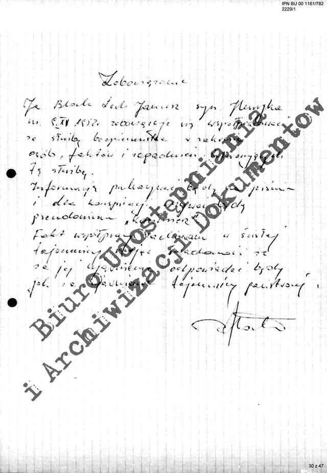 Zobowiązanie do współpracy 