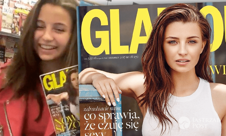 Julia Wieniawa na okładce Glamour sierpień 2017