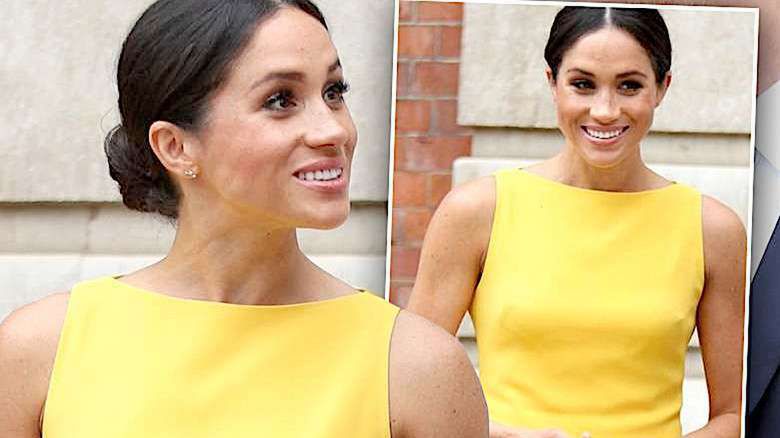 Meghan Markle w żółtej sukience