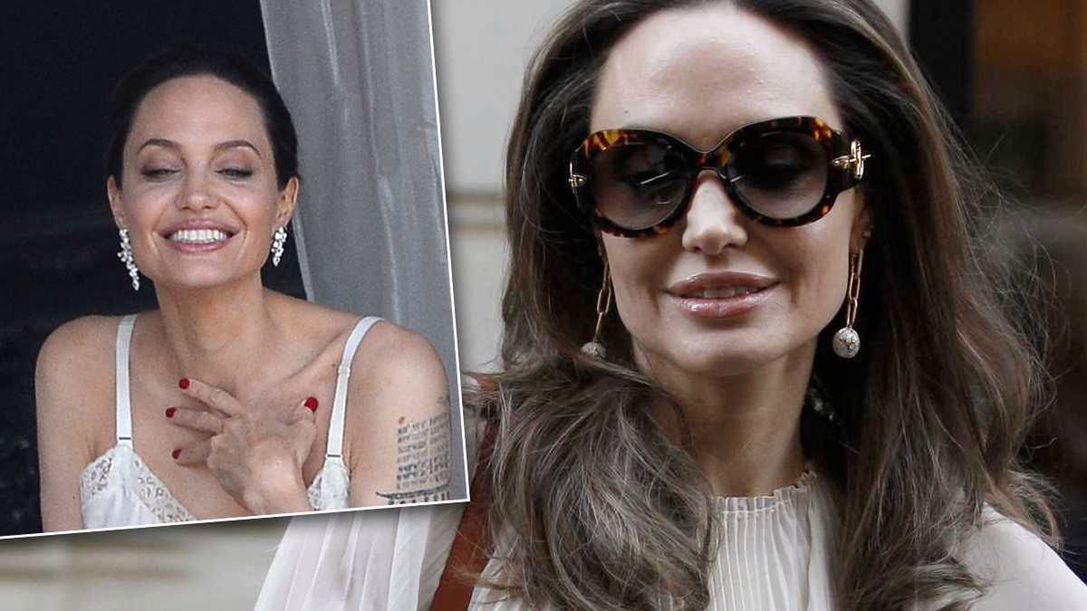 Angelina Jolie zrzuciła zmysłową halkę i wyszła na ulicę bez stanika! Gwiazda zachwyca jak za swoich najlepszych czasów!