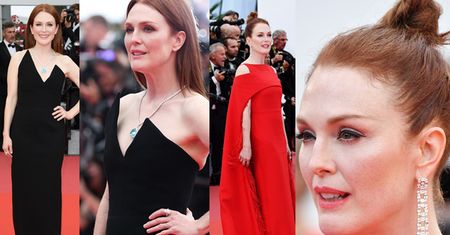 Julianne Moore zachwyca w dwóch kreacjach na czerwonym dywanie w Cannes (ZDJĘCIA)