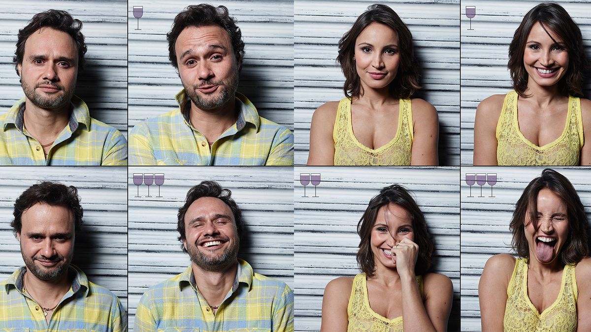 Zastanawialiście się kiedyś jak wyglądacie po 1, 2 i 3 lampkach wina? 1