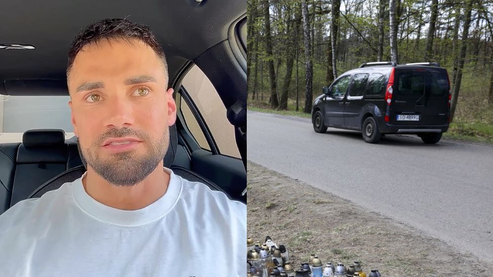 Jak w dniu pogrzebu wyglądało miejsce wypadku Łukasza Litewki?