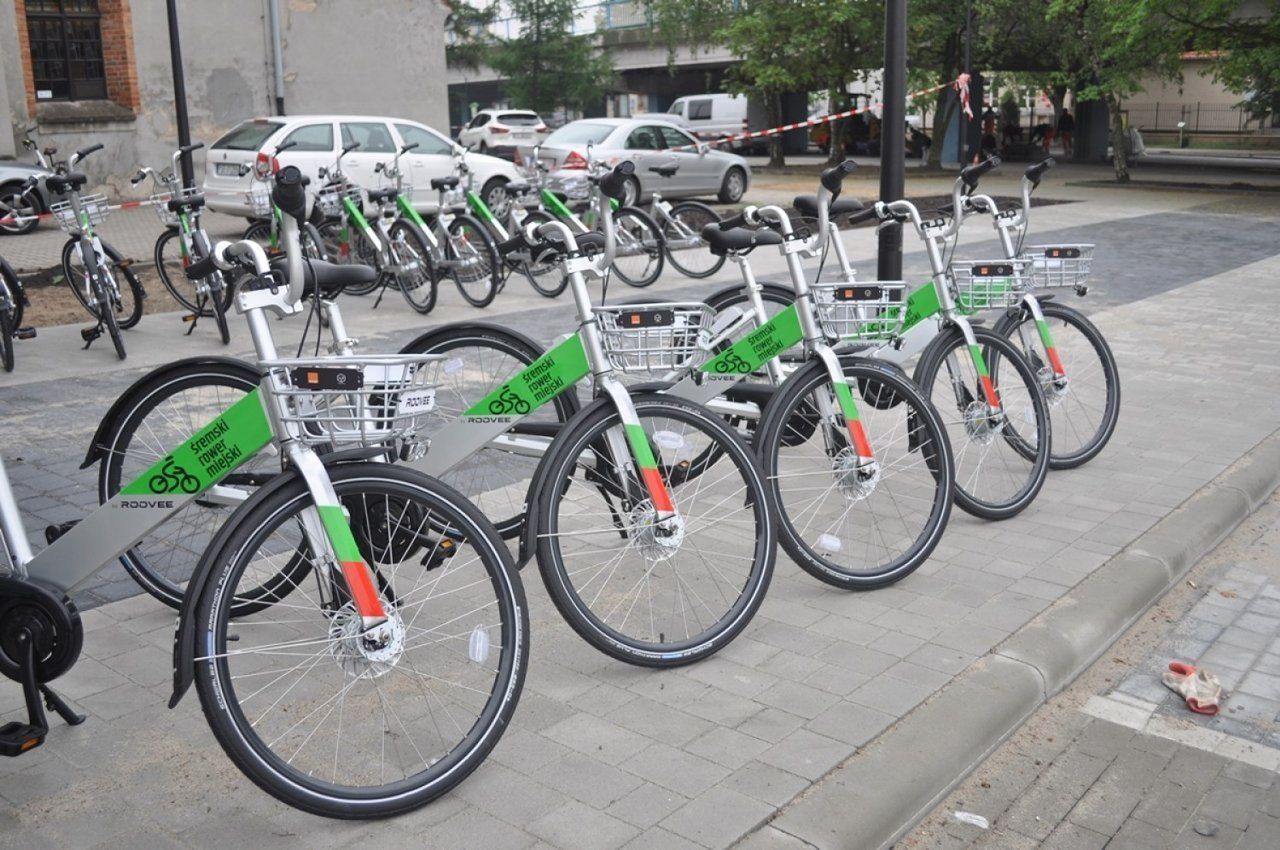 W tym roku śremianie będą mieli do dyspozycji 25 rowerów miejskich zlokalizowanych w 10 punktach na terenie miasta.