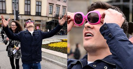 Szczęśliwy Damięcki na marszu "Orzeł Może"! (FOTO)