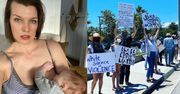Milla Jovovich zabrała 12-letnią córkę na manifestację: "Wzywam wszystkich rodziców, aby zrobili to samo!" (FOTO)