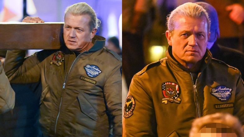 Jarosław Jakimowicz podczas Męskiej Drogi Krzyżowej