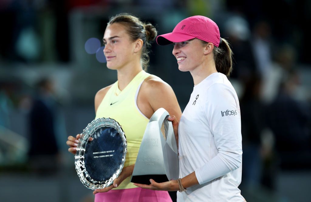Iga Świątek i Aryna Sabalenka w Madrycie