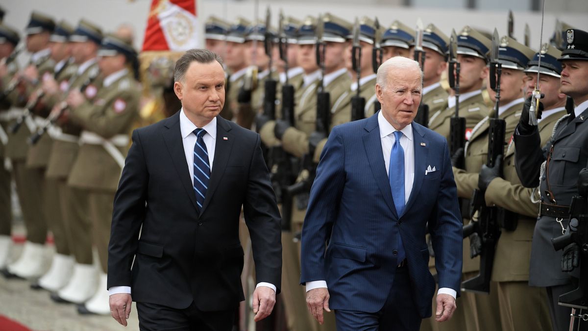 Joe Biden i Andrzej Duda