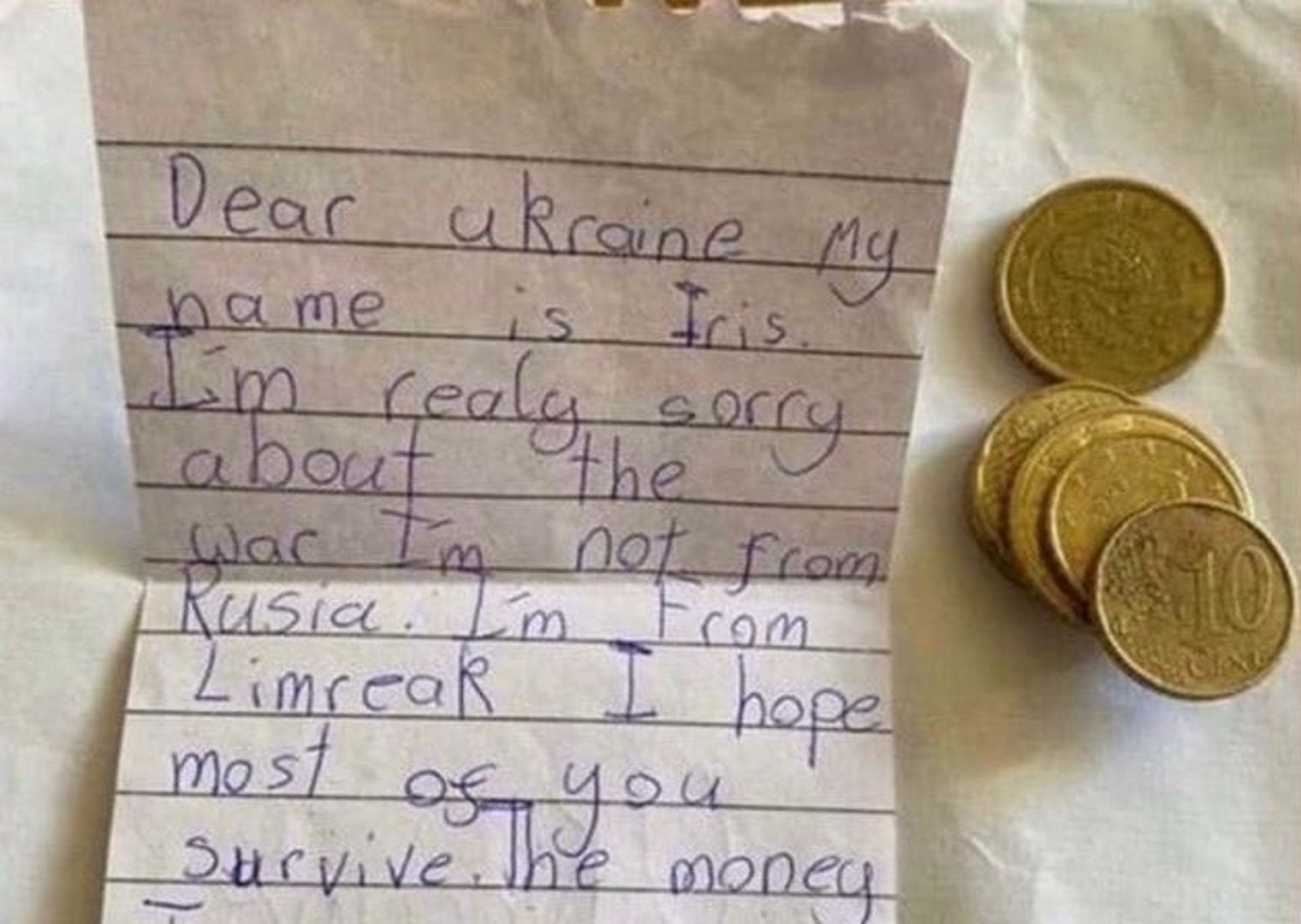 Tak 8-latka postanowiła wesprzeć Ukrainę. Jej list wzrusza do łez