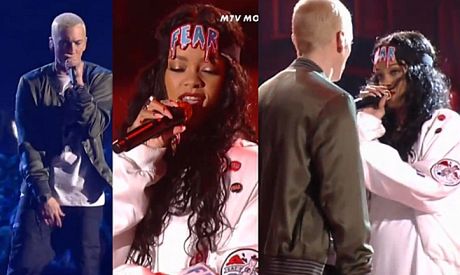 Rihanna i Eminem śpiewają "Monster" na MTV Movie Awards!