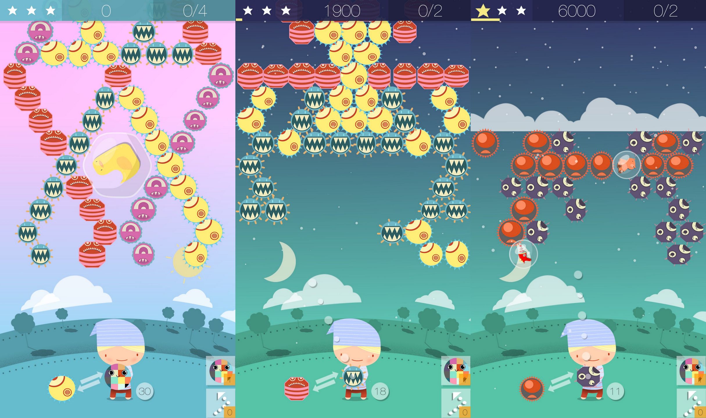 Nie leć w kulki. Zagraj w Monsters Bubble Shooter 3