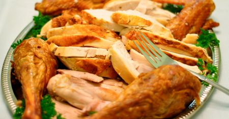 Pieczone mięso z indyka w roztworze