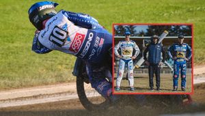 Żużel. Samolot i skok ze spadochronu. Efektowna prezentacja nowego kevlaru Unii