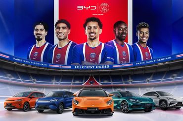 Grupa BYD Oficjalnym Partnerem Motoryzacyjnym Paris Saint-Germai