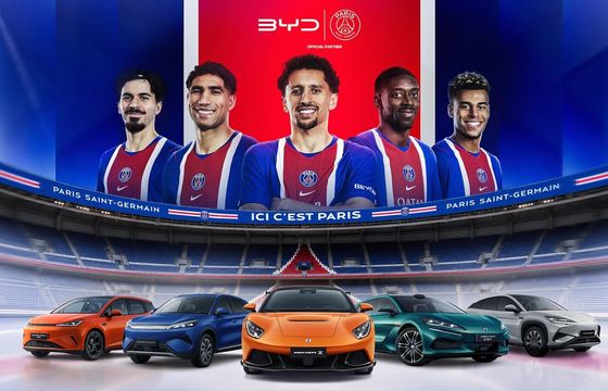 Grupa BYD oficjalnym partnerem motoryzacyjnym Paris Saint-Germain