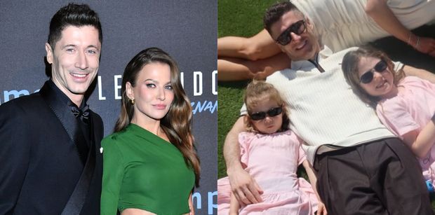 Świętowania ciąg dalszy: Robert i Anna Lewandowscy z córkami wylegują się na trawniku (FOTO)