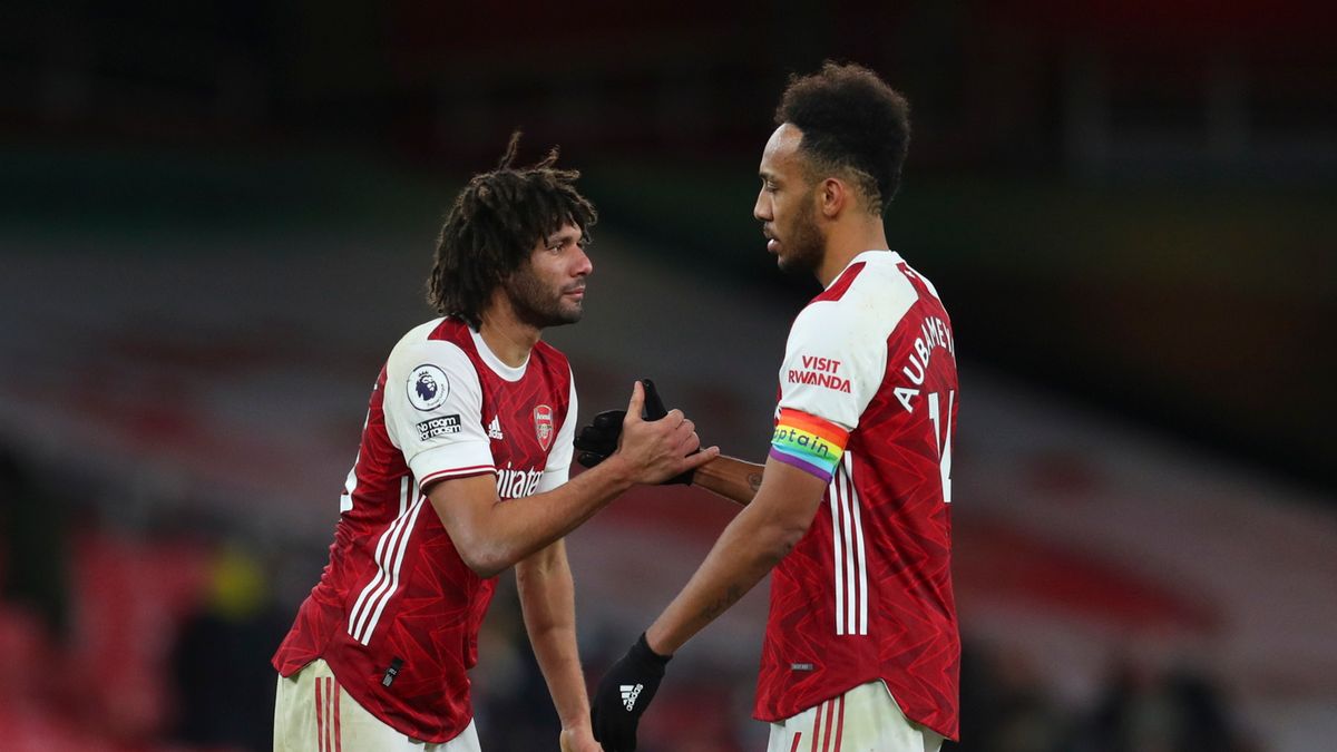 Zdjęcie okładkowe artykułu: PAP/EPA / Catherine Ivill / Na zdjęciu: Mohamed Elneny i Pierre-Emerick Aubameyang